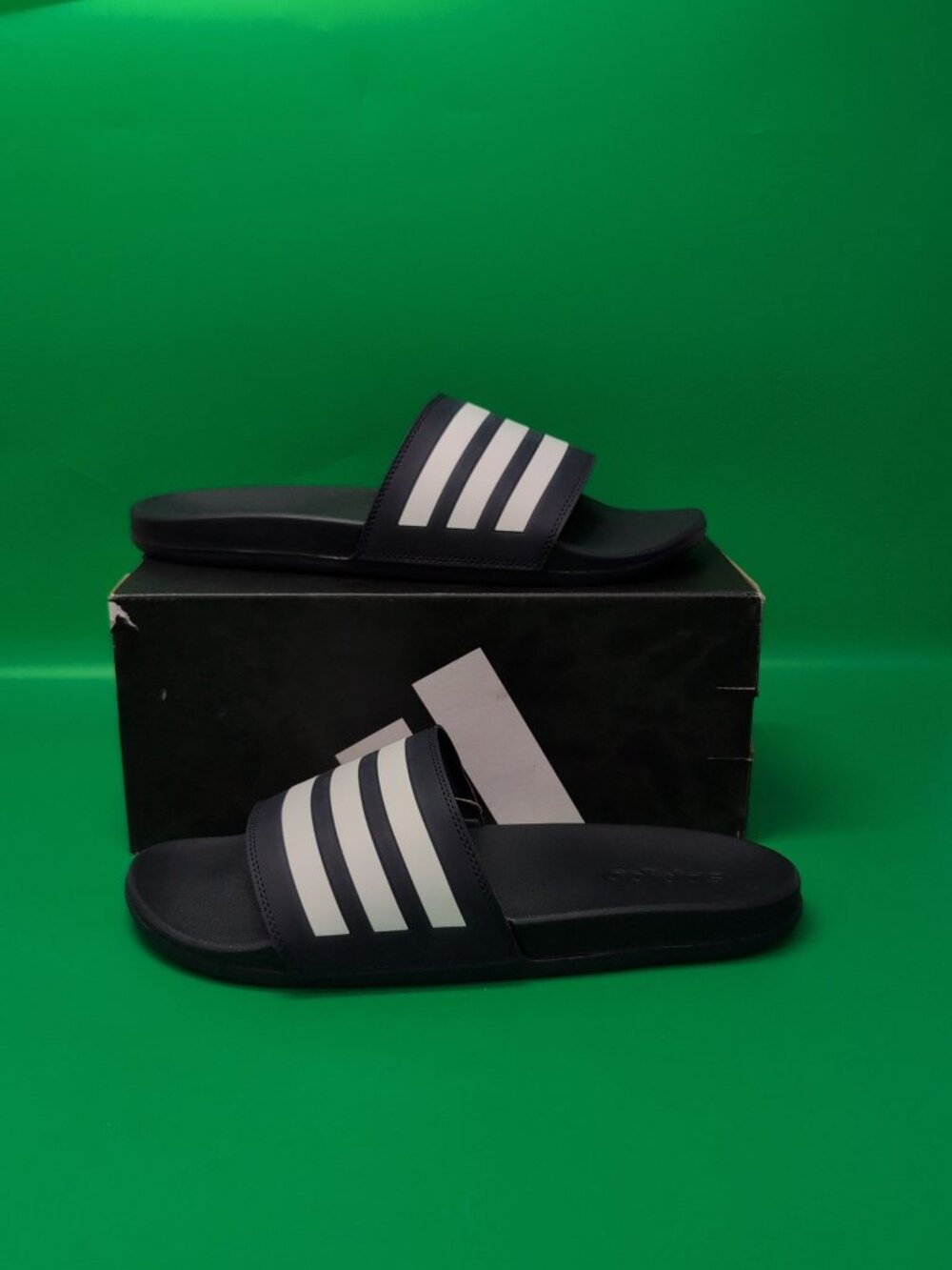Adidas Adilette Comfort Men Slides US 13 Black White